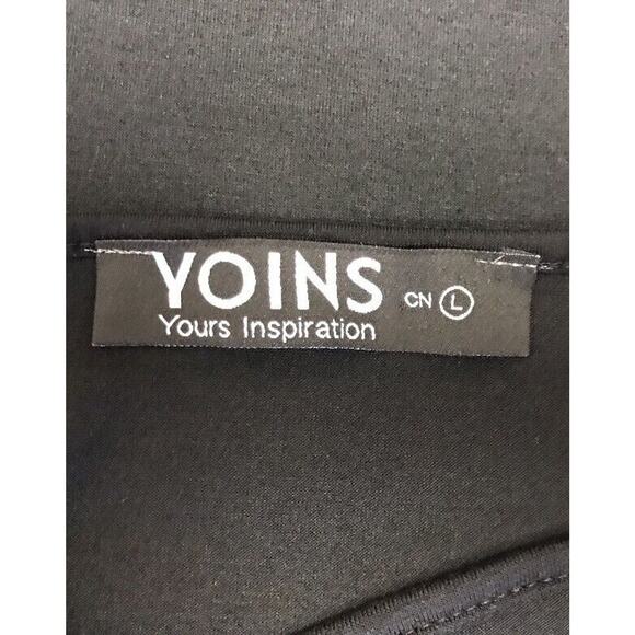 Yoins Dress Womens Large Sheath Black - Picture 6 of 8